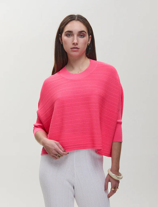 Rib Cuff Mock Neck