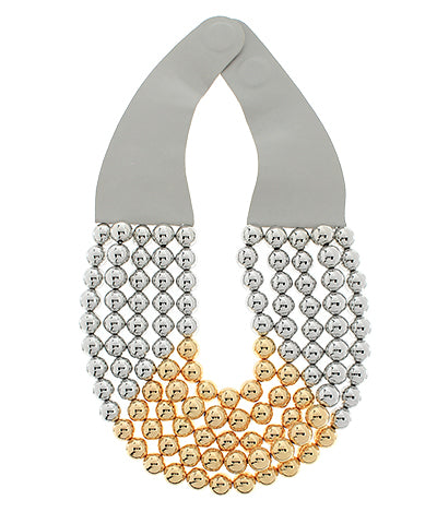 Two-tone CCB Beaded Necklace