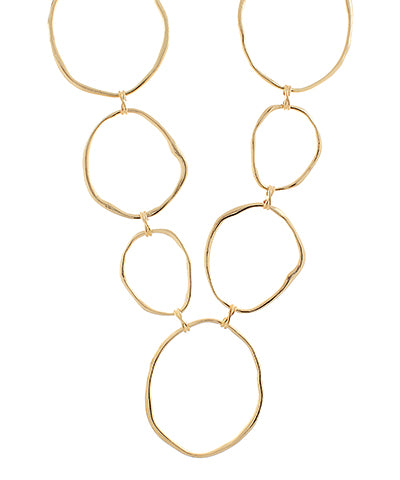 Linked Geo Oval Necklace