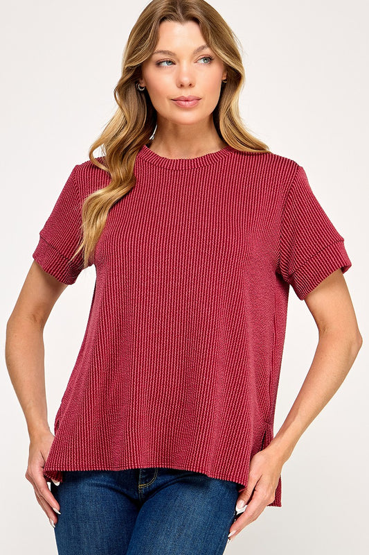 Ribbed comfy tee