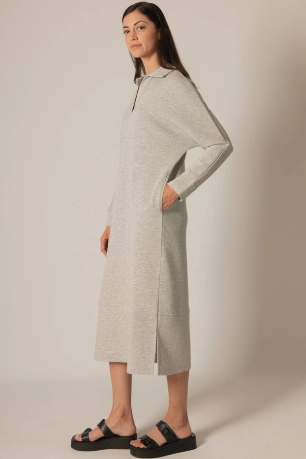 Modal Collar Midi Dress