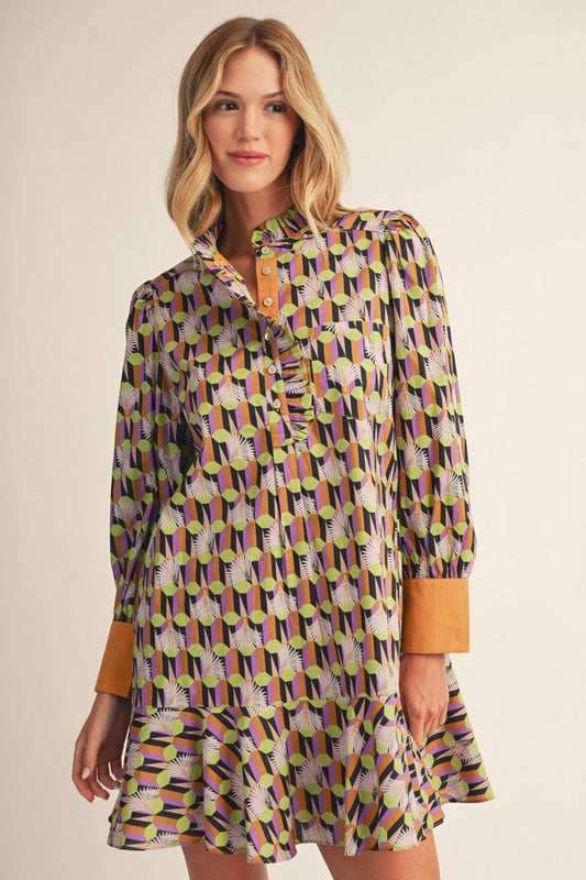 Geo Pattern Dress