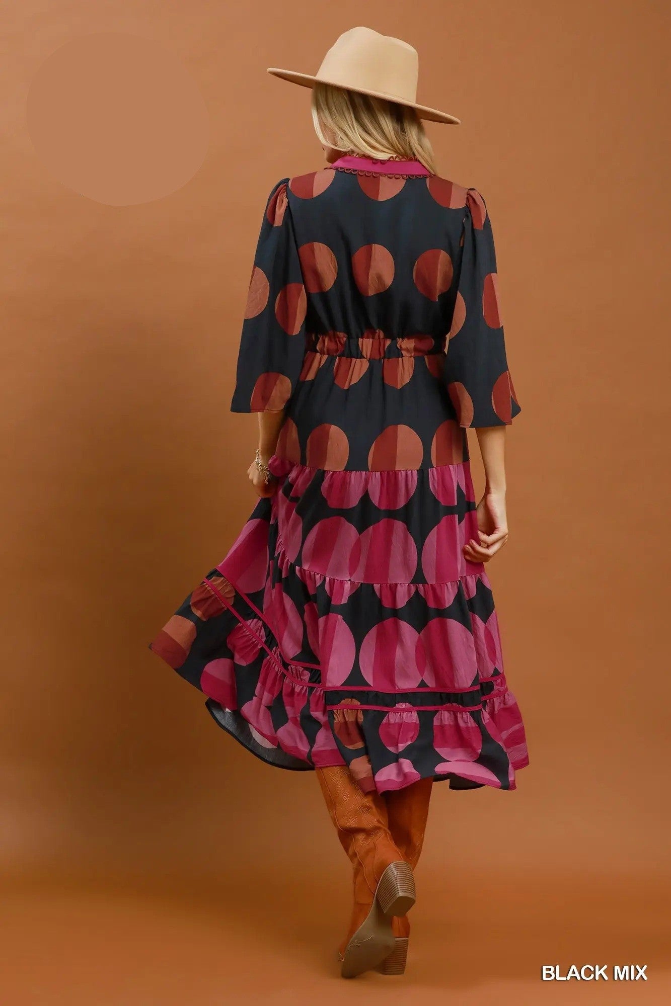 Polka Dot Boho Midi