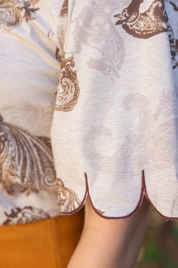 Horse & Paisley Top