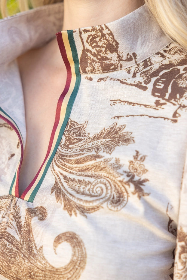 Horse & Paisley Top