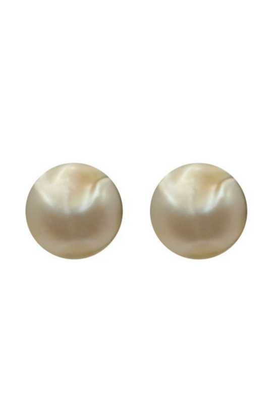 Clip On Resin Round Earring