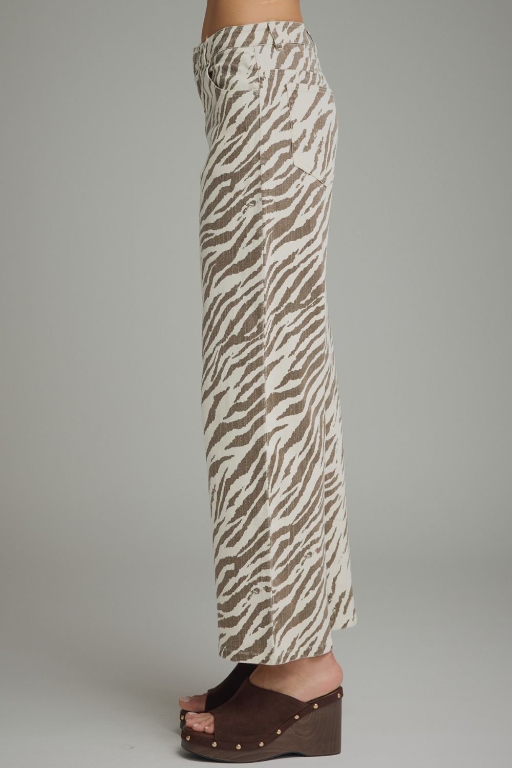Zebra Wide Leg Pant