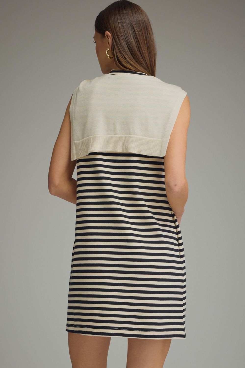 Stripe Dress w/ Swtr