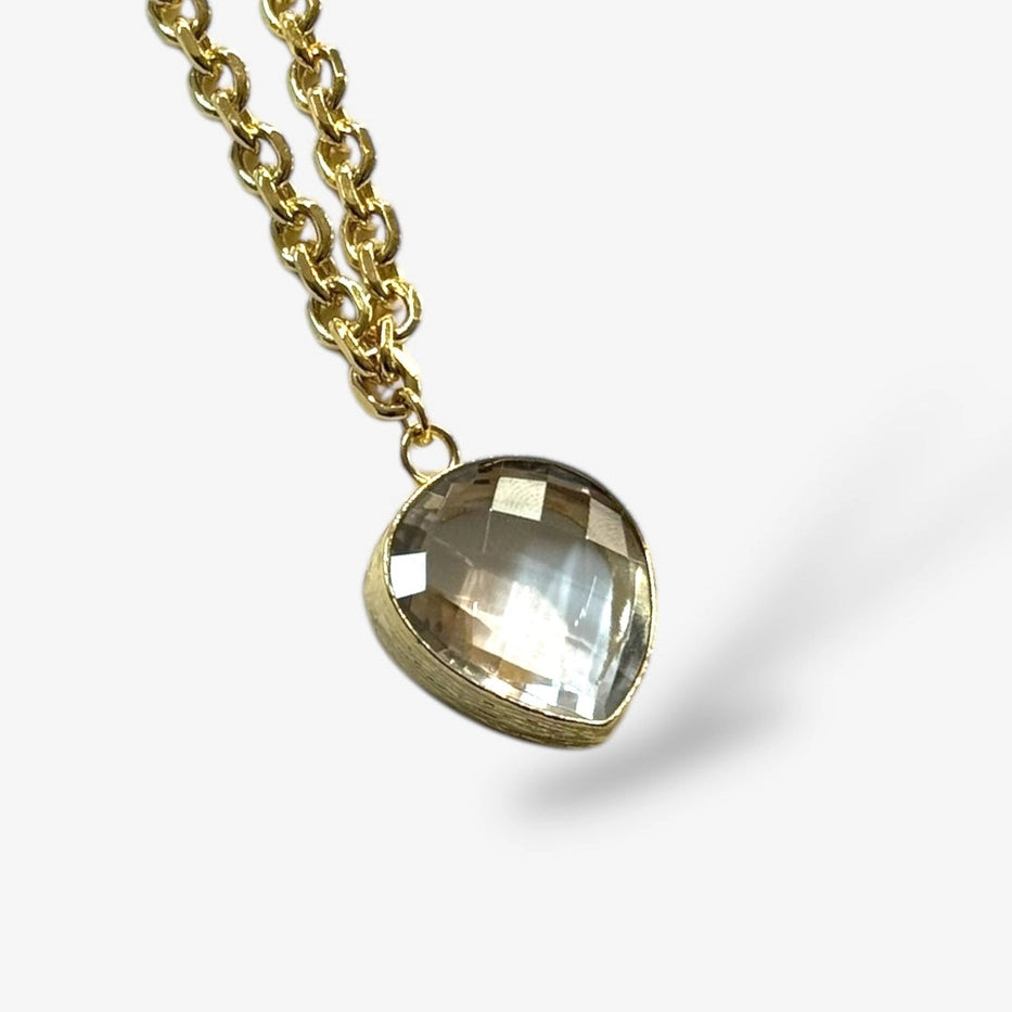 Dewdrop crystal necklace