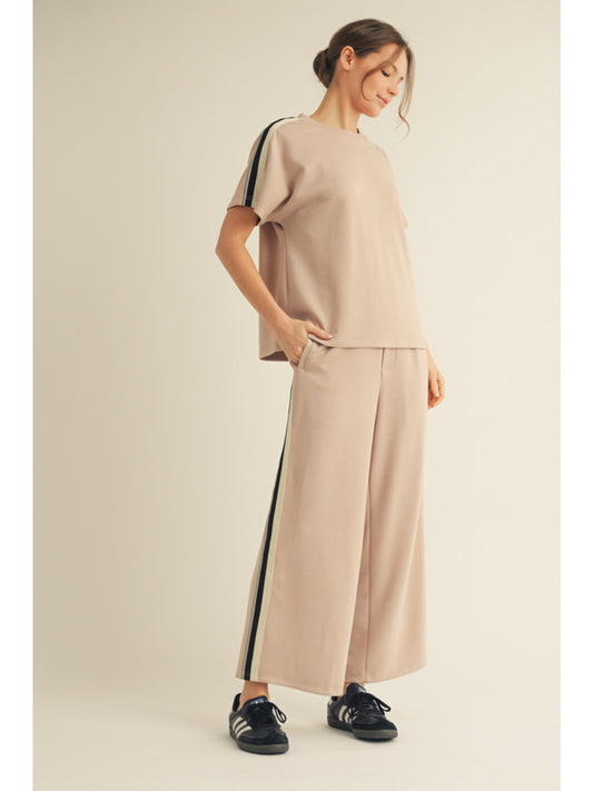 Side Stripe Pant Set