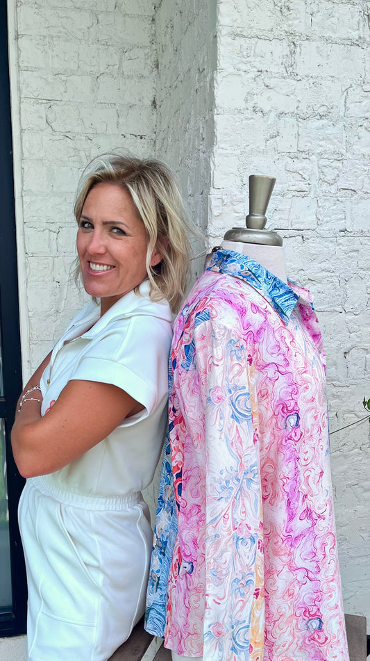 Printed l/s Blouse