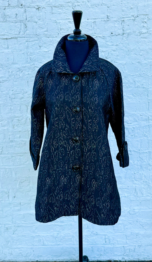 Black Gold Leo print Dinner Jacket