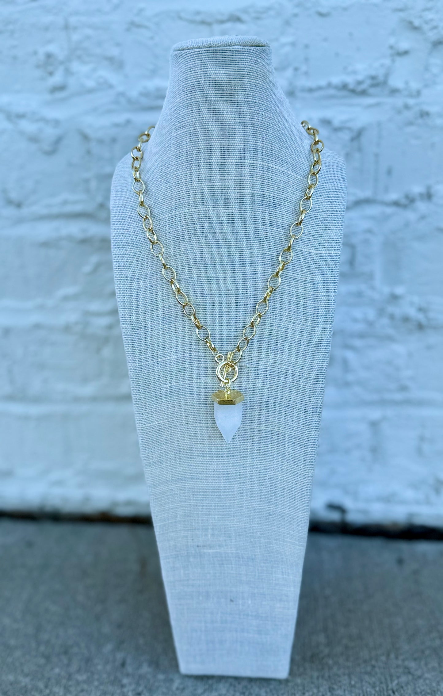 Natural Stone Pendant Necklace