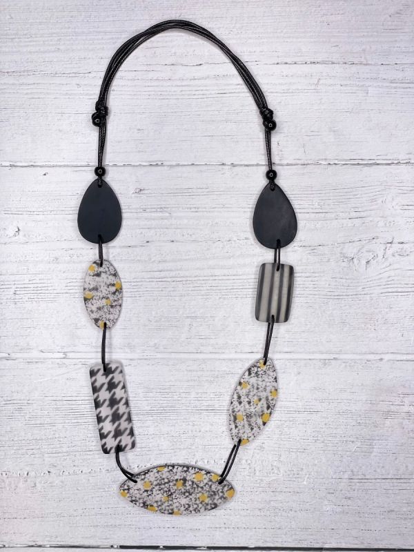 Houndstooth Resin Rectangle