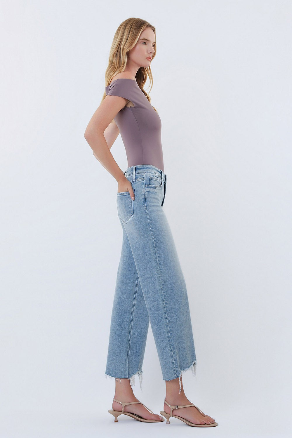 Olivia wide leg jean
