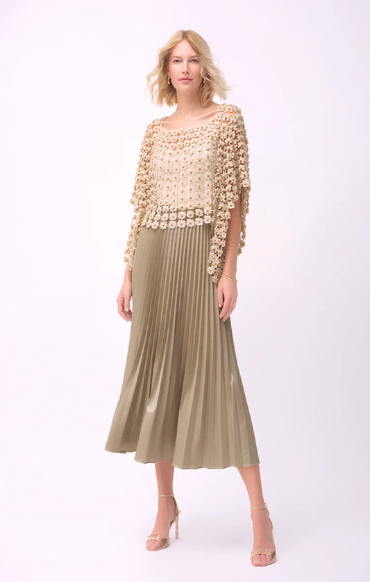 Lace poncho w/ Pearls
