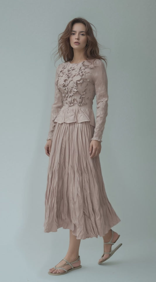 3d Flower Top skirt combo O/S