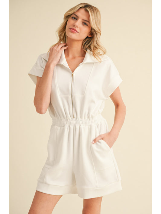 Zip Front Romper