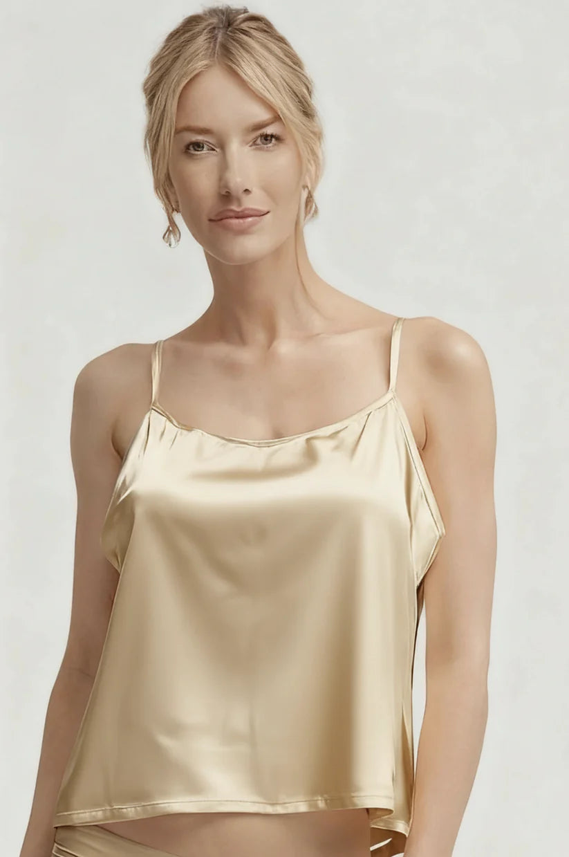 Stretch satin cami