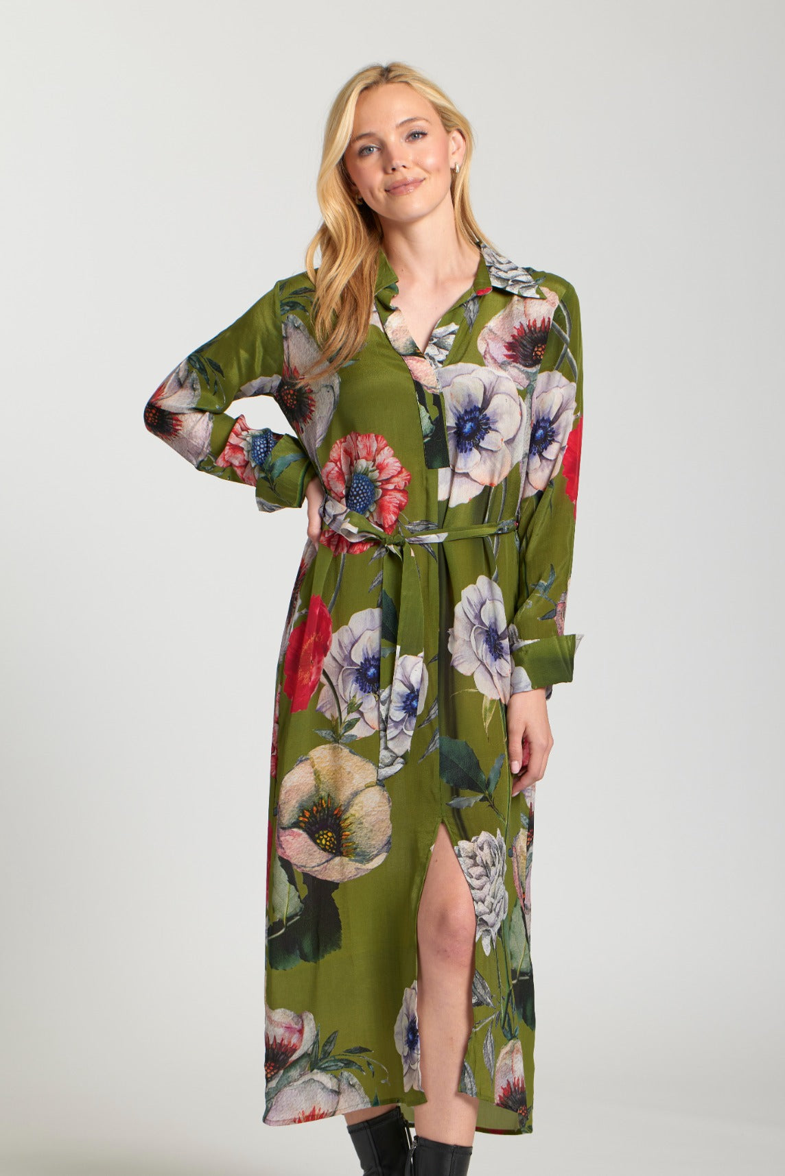 Half Placket Maxi