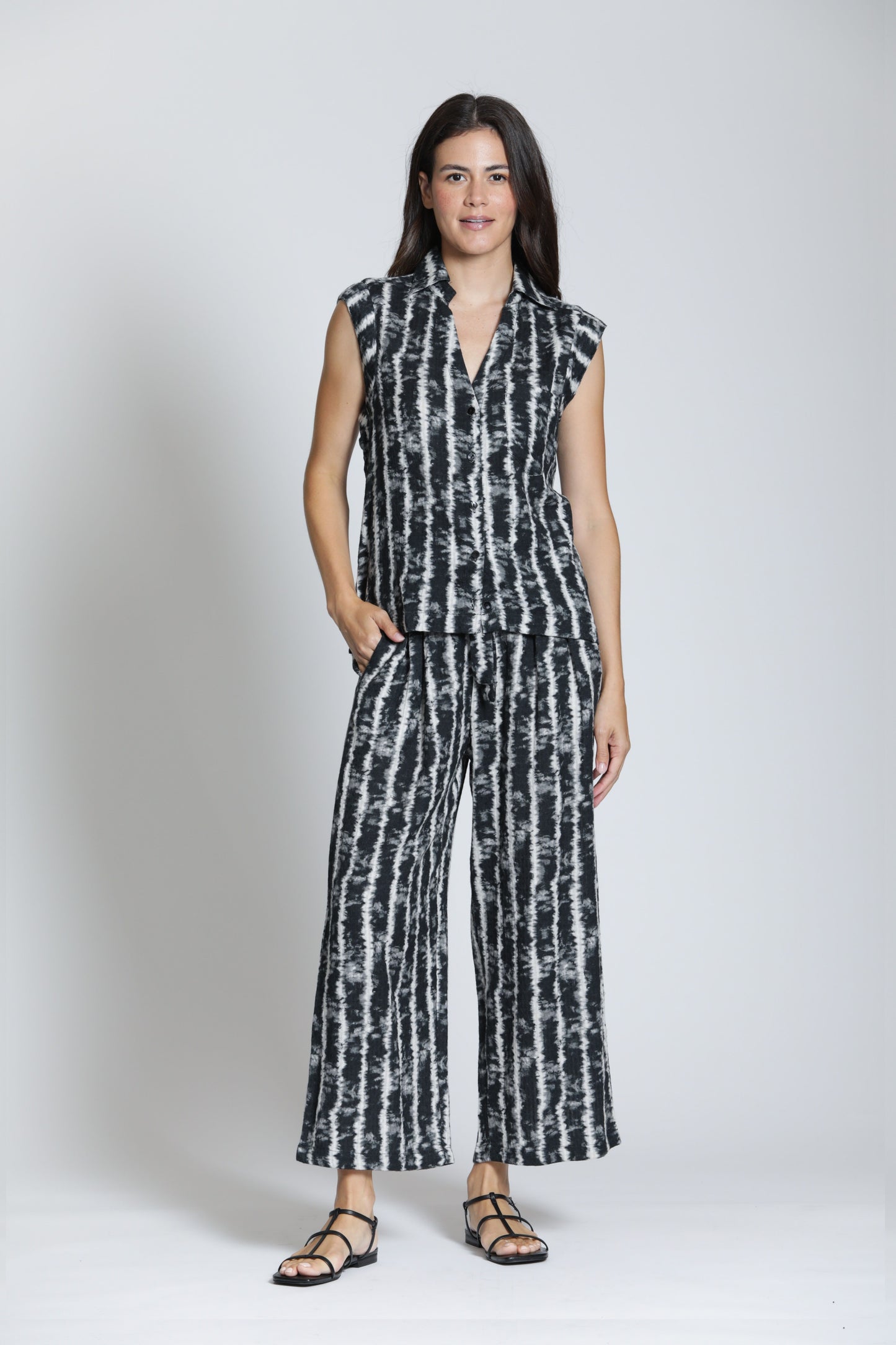 Slvless Print Top