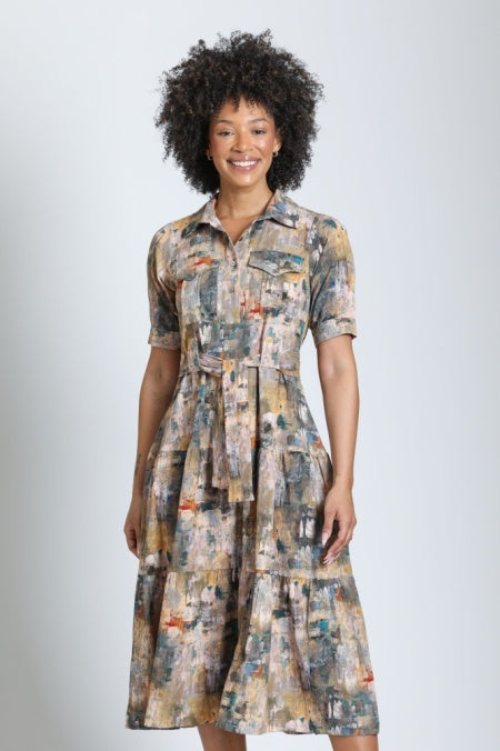 Tier Dress Patch Pocket