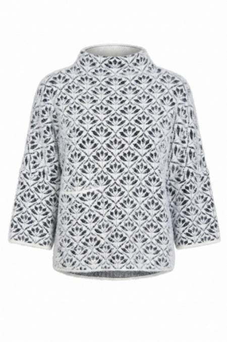 Abstract Floral Sweater