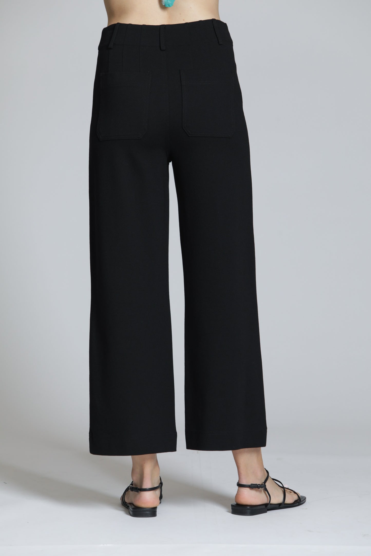 Ponte Crop Wide Leg