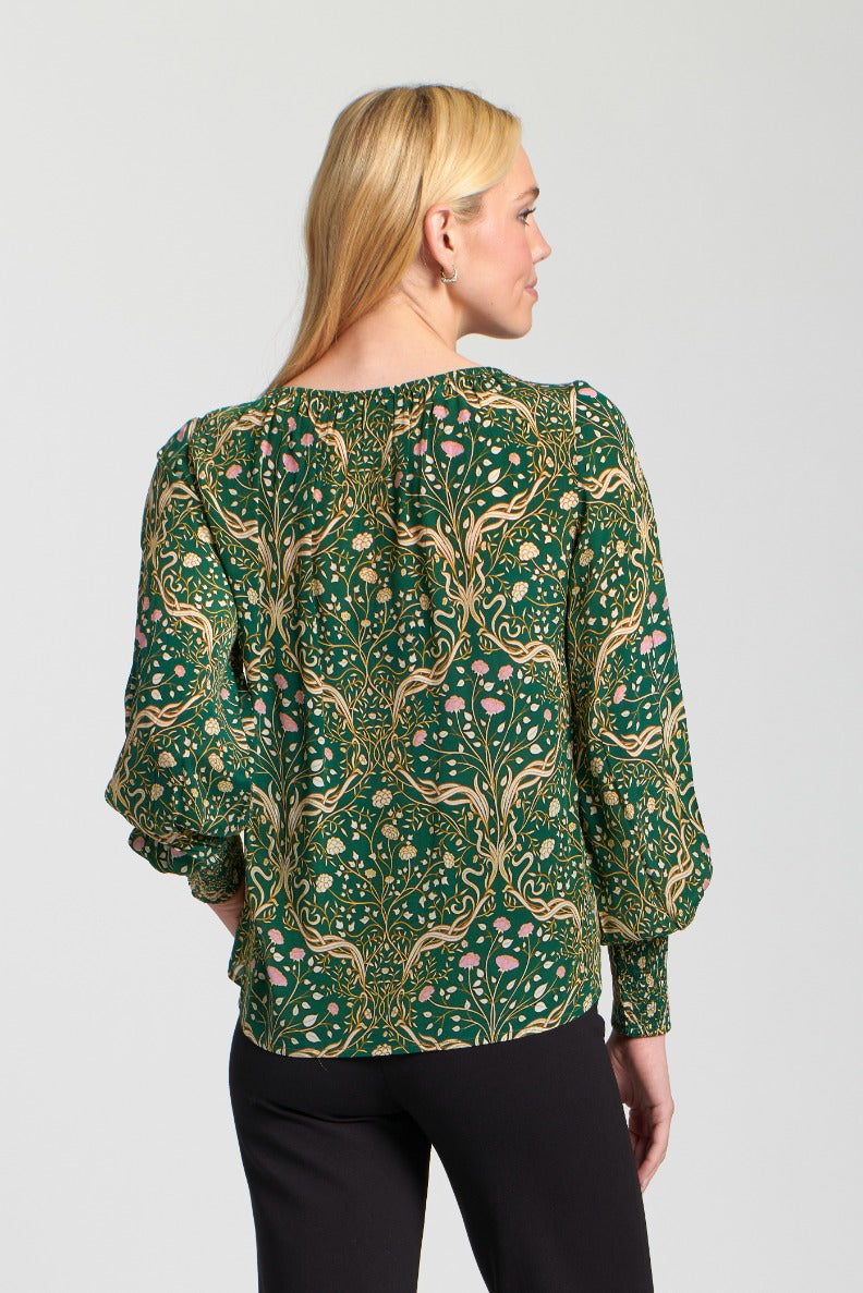 Smocked Cuff Top