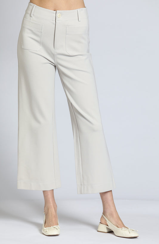 Ponte Crop Wide Leg