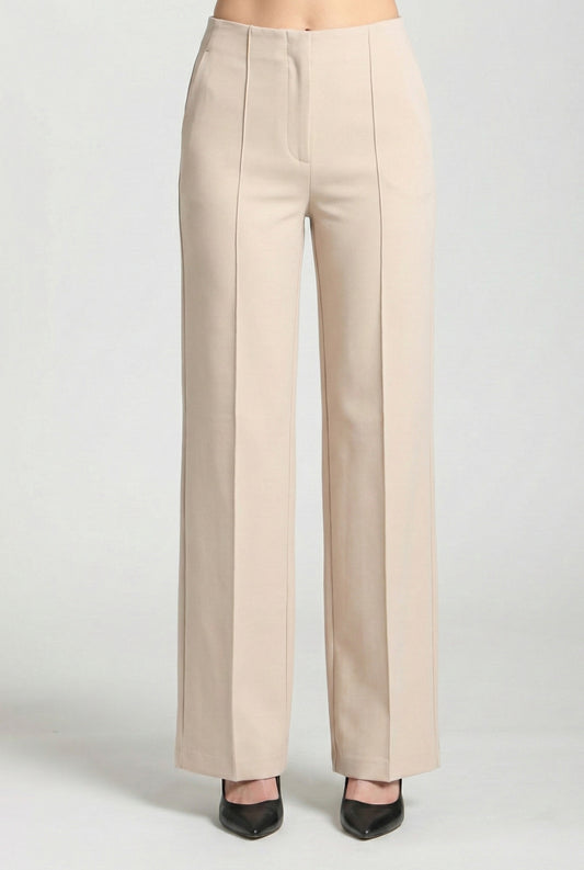 Pin Tucked Zip Pant