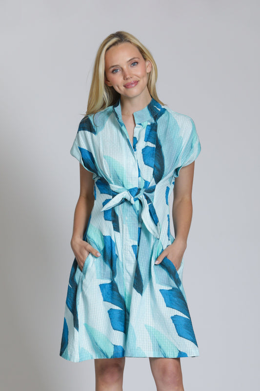 Shirt dress w/ Tie