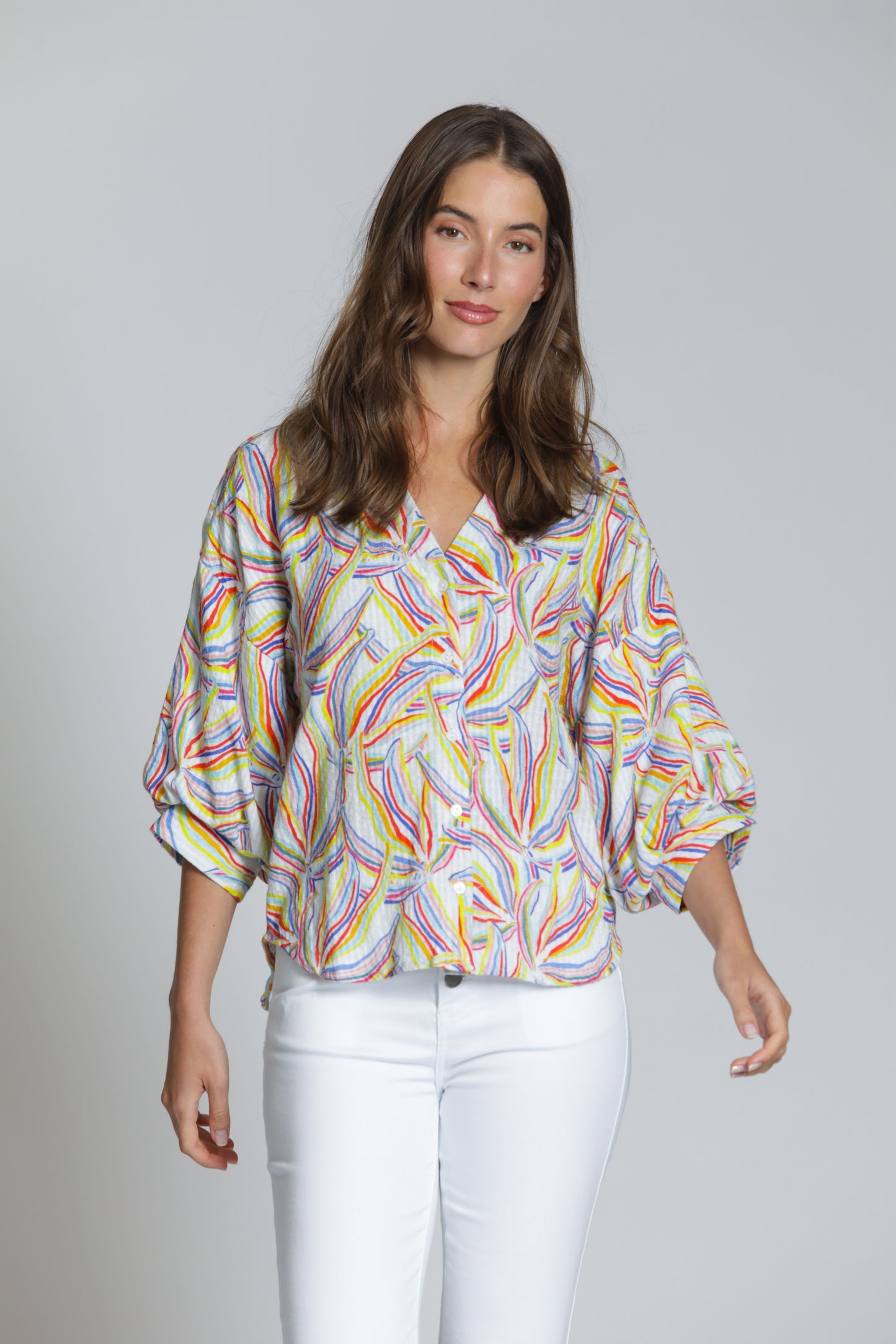 Shirt w/ Blouson Slv