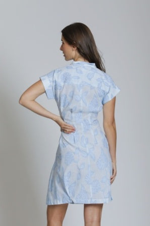 Chambray Button Shirt dress