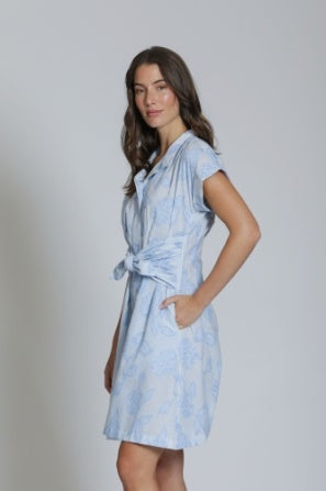 Chambray Button Shirt dress