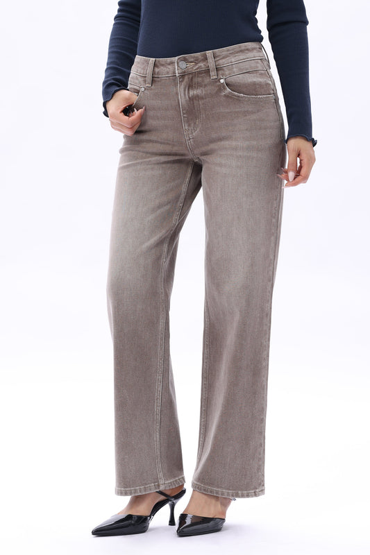Tobacco Straight leg Jean