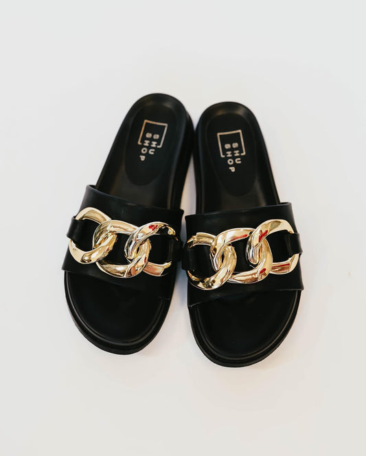 Slide with Gold Chain